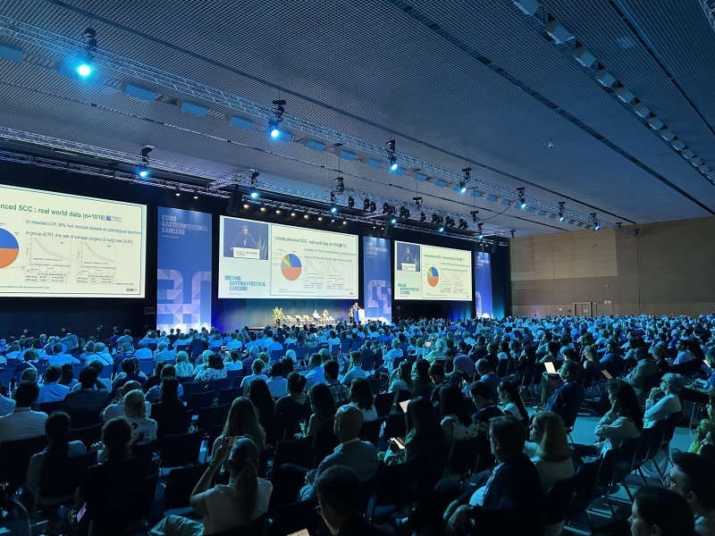 ESMO session hall full audience view