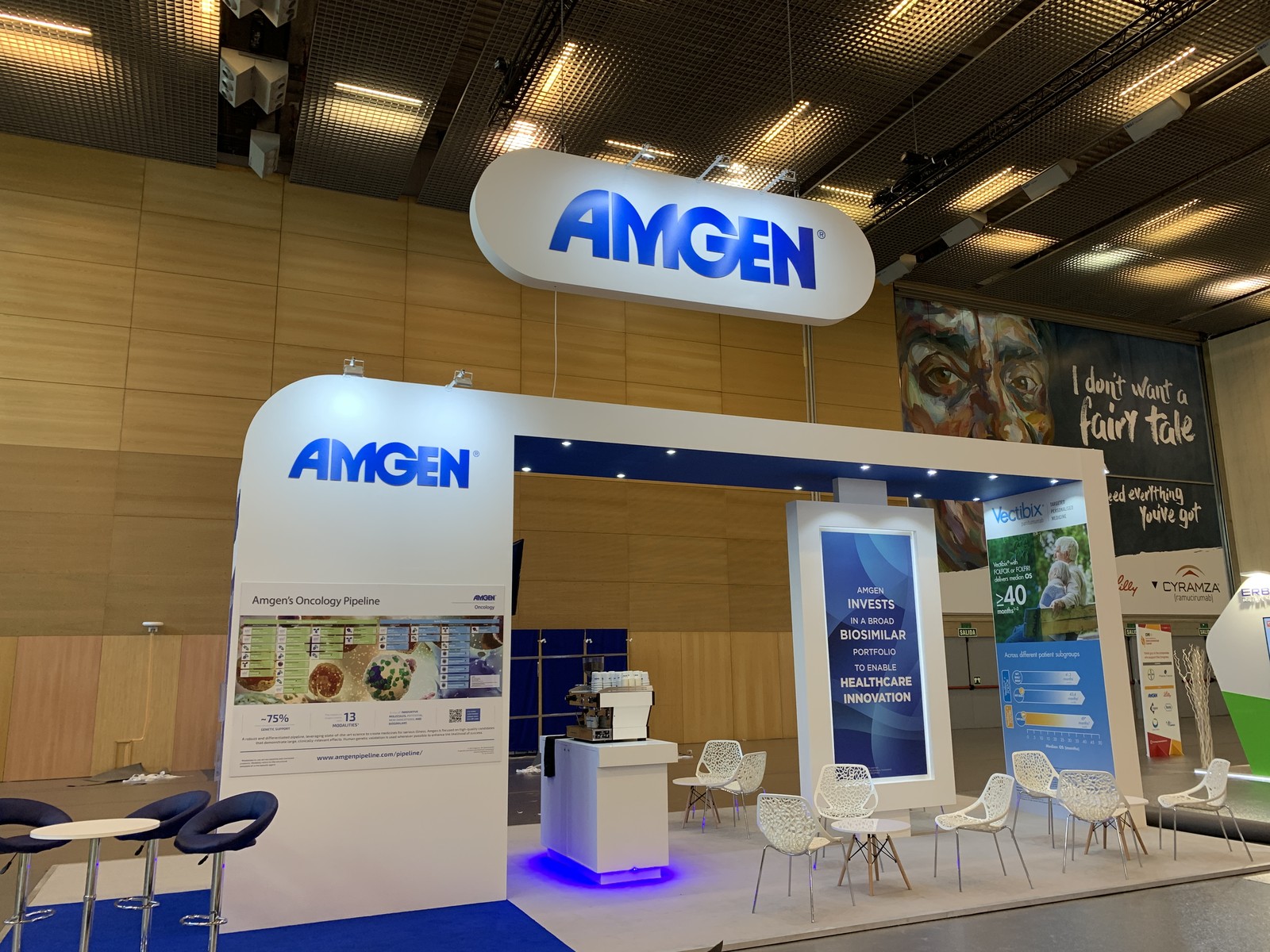 Amgen pharma booth
